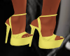 Busty Yellow Heels