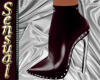 Burgundy Ankle Boots