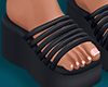 Plastic Sandals Black