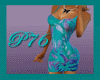 [P76]blu n purple dress