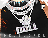 Iced Out Doll Paw Chains