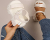 White strapped Sandals