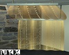 Gold Lit Sheet Drapes