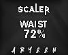 llA Waist 72%