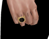 Black/Gold Men's Ring