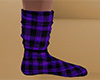 Purple Sock Plaid Tall M