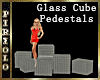 Glass Cube Pedestals