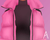 A| Puffer Vest Pink