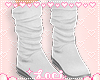 ✧.° white boots