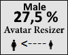 Avatar scaler 27,5% Male