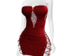 sexy laceup dress red