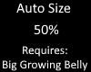 Auto Growing Belly 50%