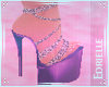E~ Diamond Heels Purple
