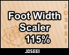 Foot Width Scaler 115%