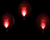 Spooky Bones Red Lamps