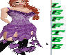 purple heart lace dress