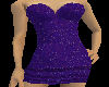 Purple "V" back dress