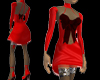 SN Red Satin Bow Dress