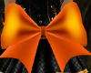 orange satin butt bow