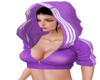 XK* Purple Sporty Hoodie