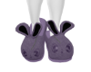 purple bunny slippers