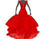 red flower gown