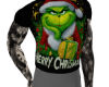 Grinch shirt + tattoo