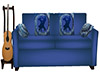 Blue Country Sofa