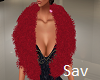 Swag Fur Jacket-Red