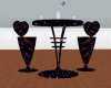 purple romantic table