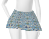 Blue Diamond Pleat Skirt
