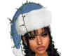 Blue Santa Hat W/ lights