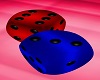 Red/Blue Kiss Dice