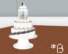 *B Wedding Cake