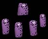 Purple Dots Nails