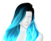 Mia Neon Aqua Blue Hair