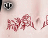lAl Flower Red Ink Tatto