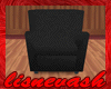 (L) Black Leather Chair