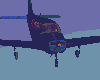 Comfy Dark Blue Plane