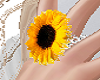 P* sunflower ring
