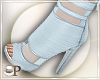 Baby Blue Sheer Booties