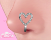 Heart nose ring