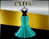 TEAL BALL GOWN