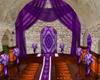 wedding room in purple