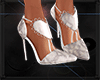 [CY] Heels white feather