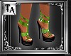 TA Green Strap heels