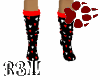 (L) Red Mickey Socks