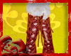 *D* Red Furry Boots