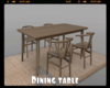 *Dining table