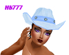 HB777 Cowgirl Hat PwdrBl